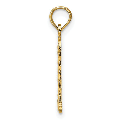 10K Yellow Gold 10K Small Lighthouse W/Building Charm