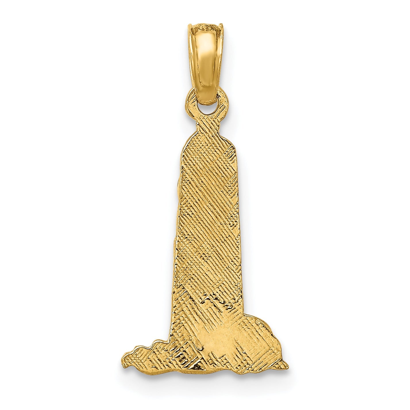 10K Yellow Gold 10K Small Lighthouse W/Building Charm