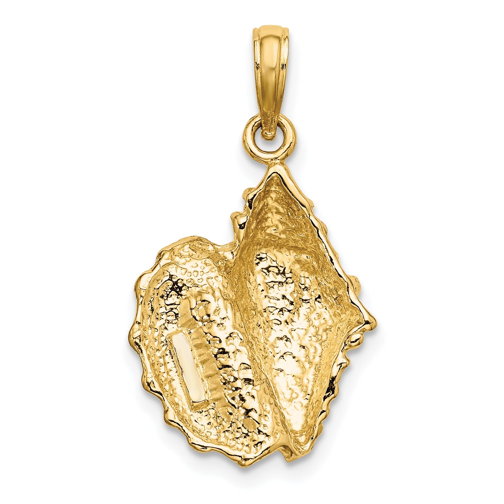10K Yellow Gold 10K 2-D Conch Shell Charm