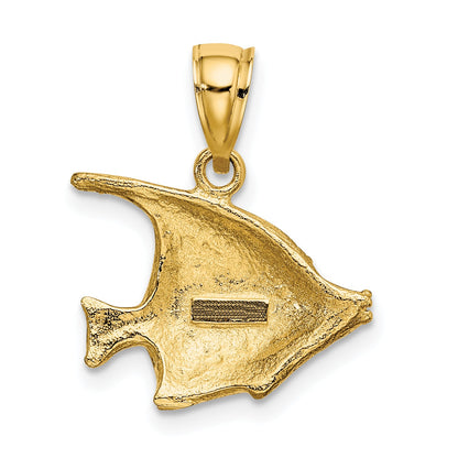 10K Yellow Gold Polished Fish Charm