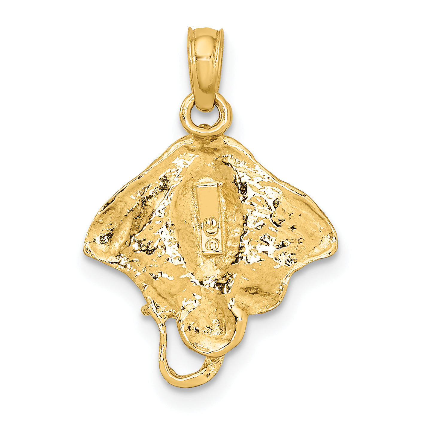 10K Yellow Gold 10K 2-D Stingray Charm