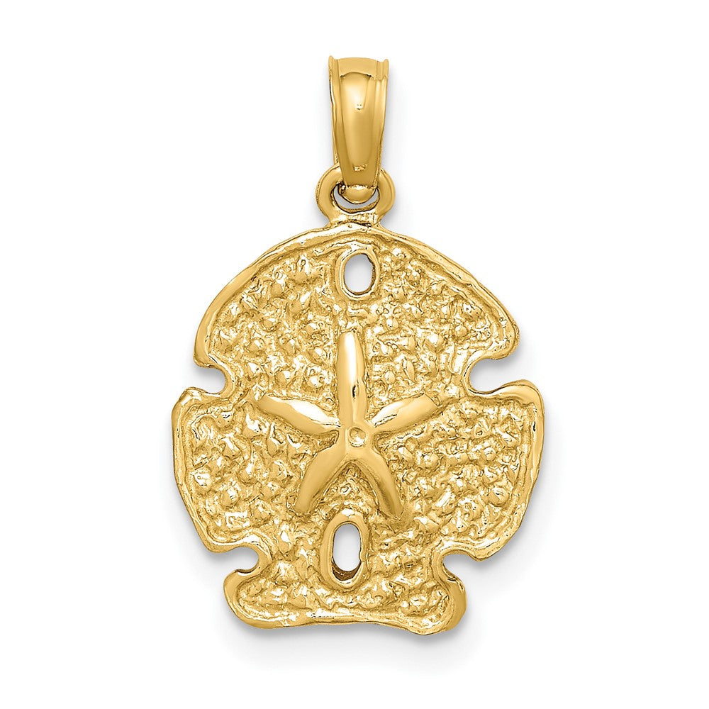10K Yellow Gold 10K Polished Sand Dollar Charm