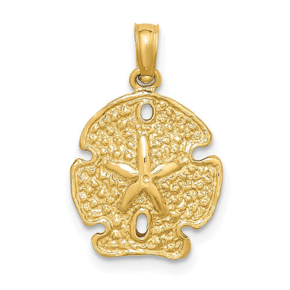 10K Yellow Gold 10K Polished Sand Dollar Charm