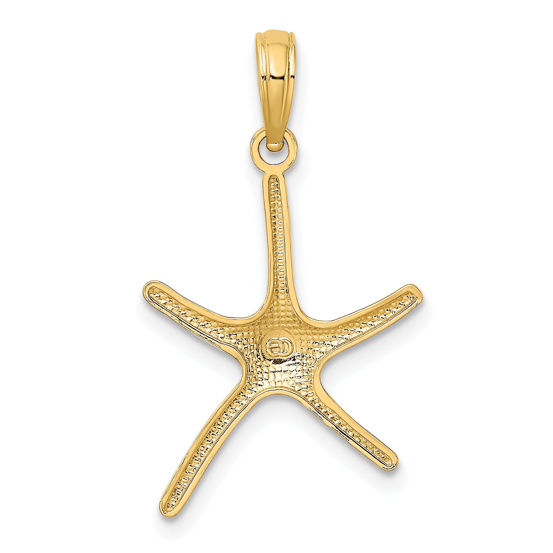 10K Yellow Gold Dancing Starfish Charm