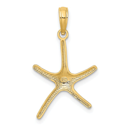 10K Yellow Gold Dancing Starfish Charm