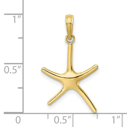 10K Yellow Gold Dancing Starfish Charm