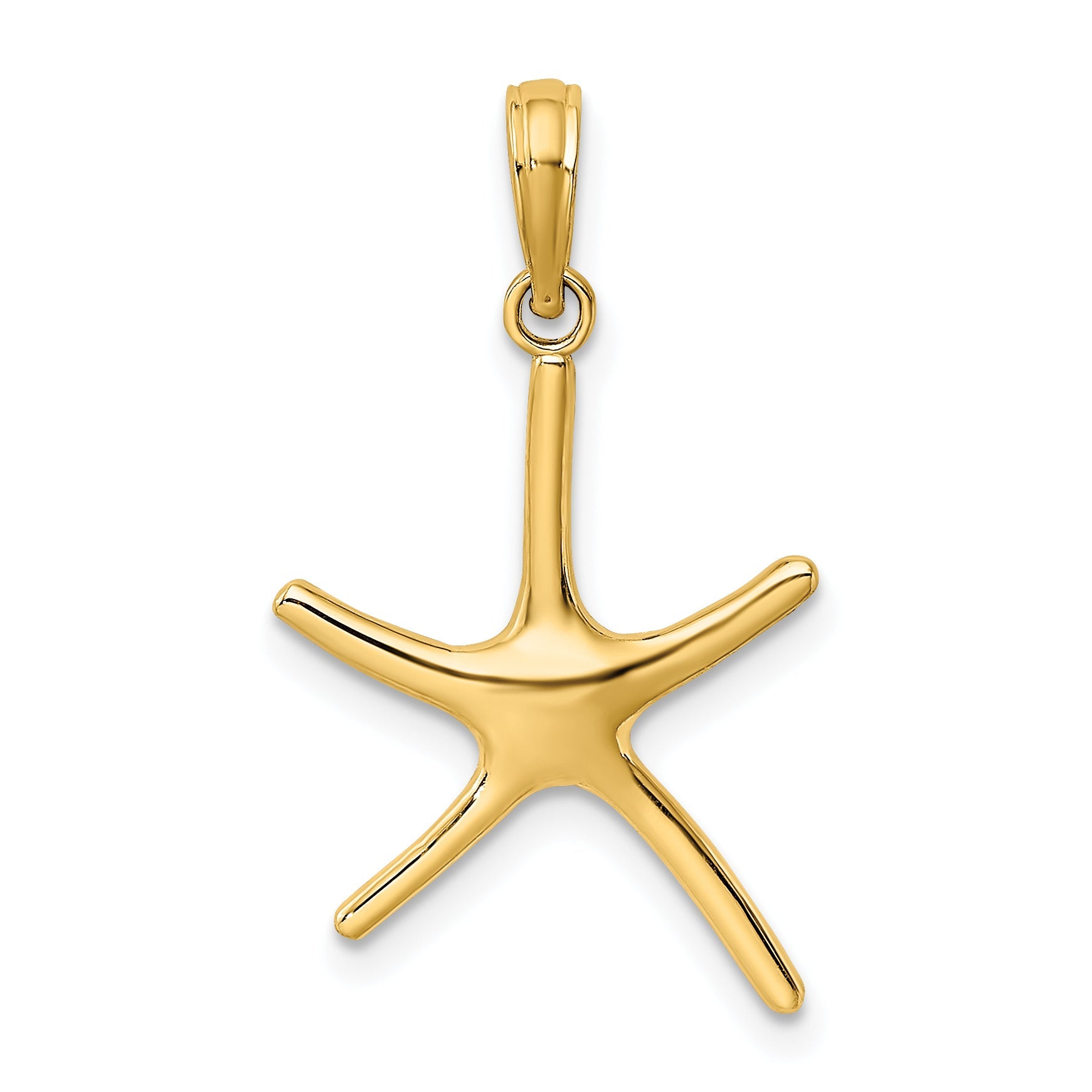 10K Yellow Gold Dancing Starfish Charm
