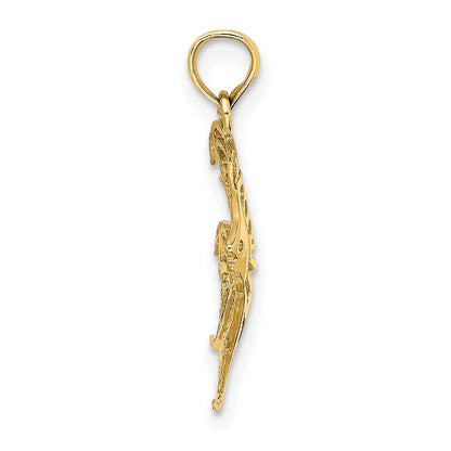 10K Yellow Gold 10K Cut-Out Angelfish Charm