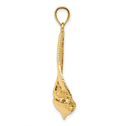 10K Yellow Gold 10K 3-D Polished Sailboat Charm
