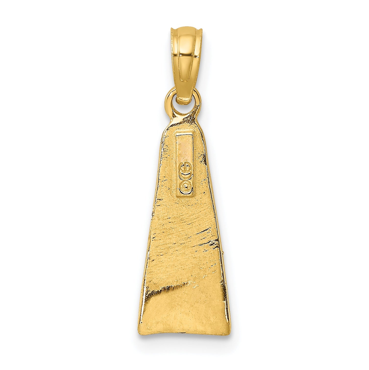 10K Yellow Gold 10K Scuba Flipper Charm