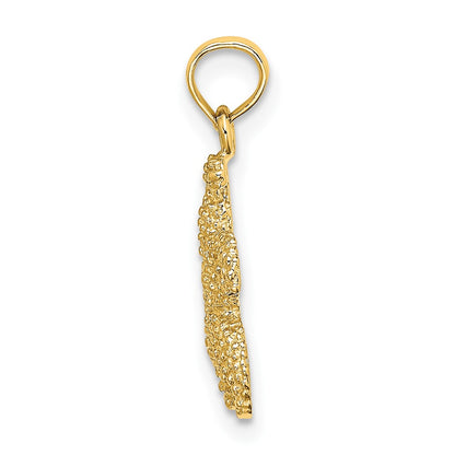 10K Yellow Gold 10K Puffed Starfish Charm