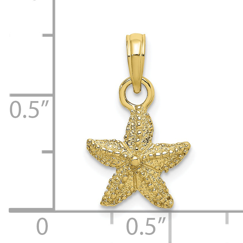 10K Yellow Gold Starfish Charm