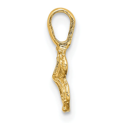 10K Yellow Gold 10K Mini Starfish W/Fixed Bail Charm