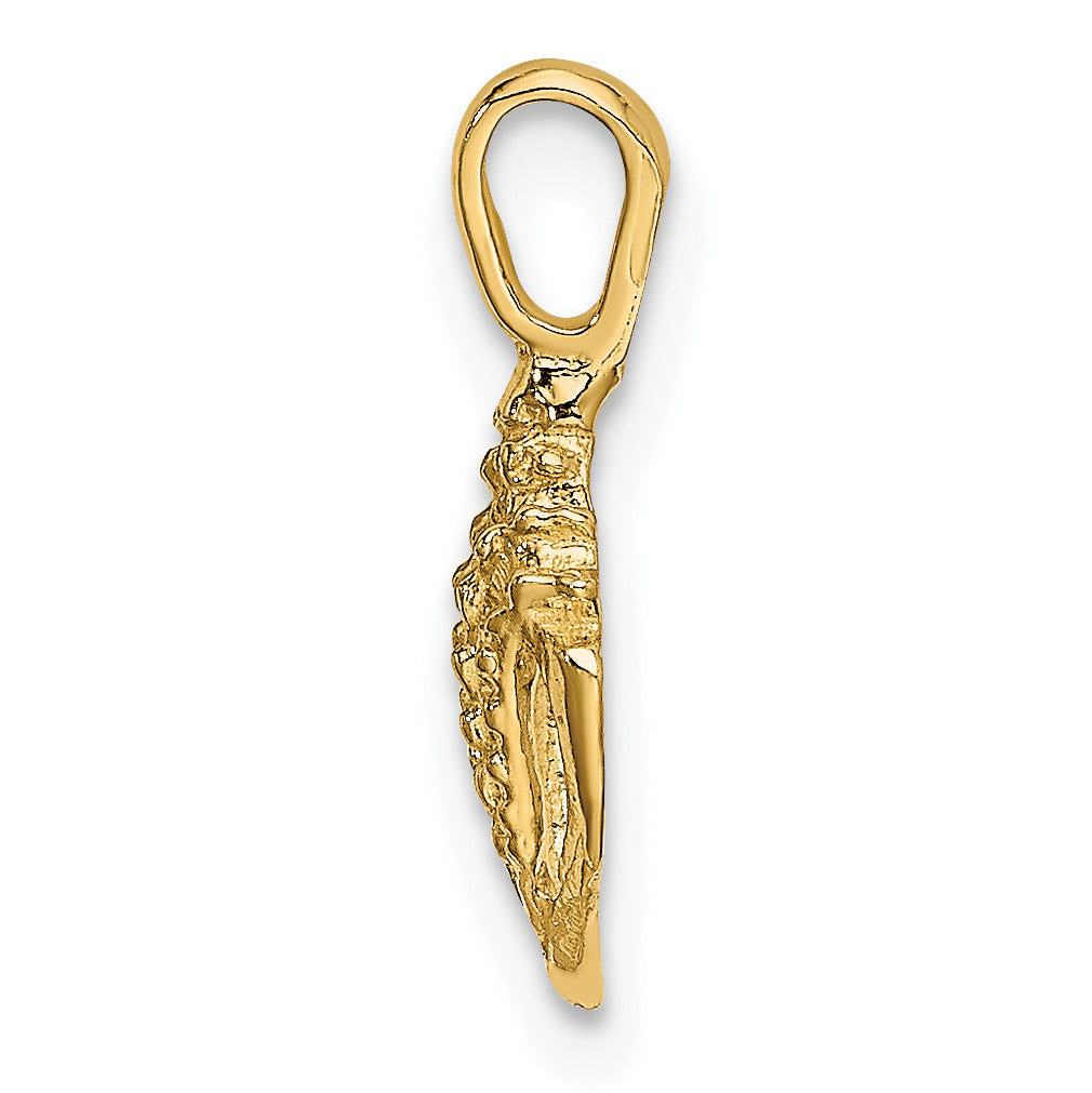 10K Yellow Gold 10K Mini Conch Shell Charm