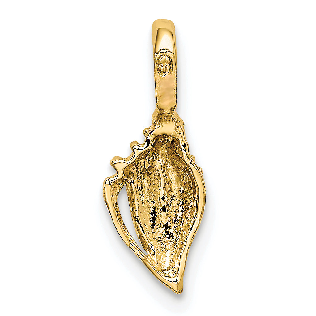 10K Yellow Gold 10K Mini Conch Shell Charm