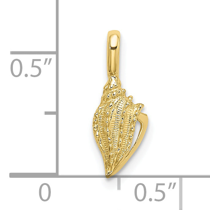10K Yellow Gold 10K Mini Conch Shell Charm