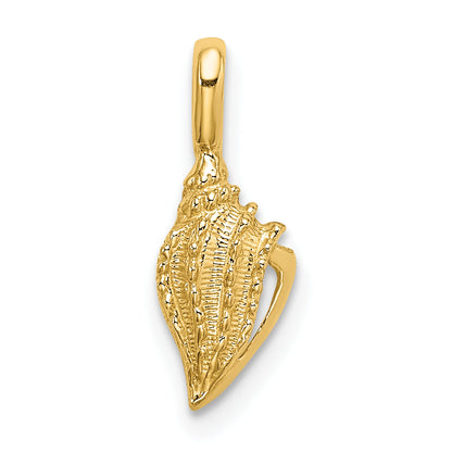 10K Yellow Gold 10K Mini Conch Shell Charm