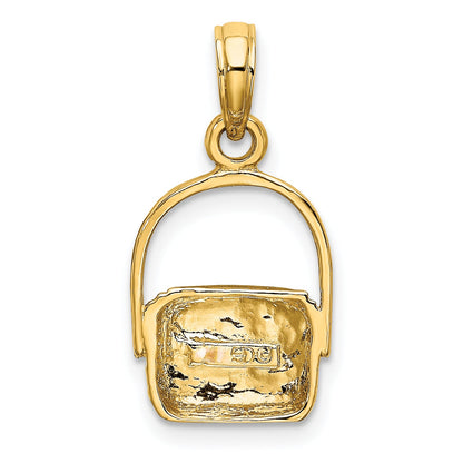 10K Yellow Gold 10K 2-D Nantucket Basket Charm