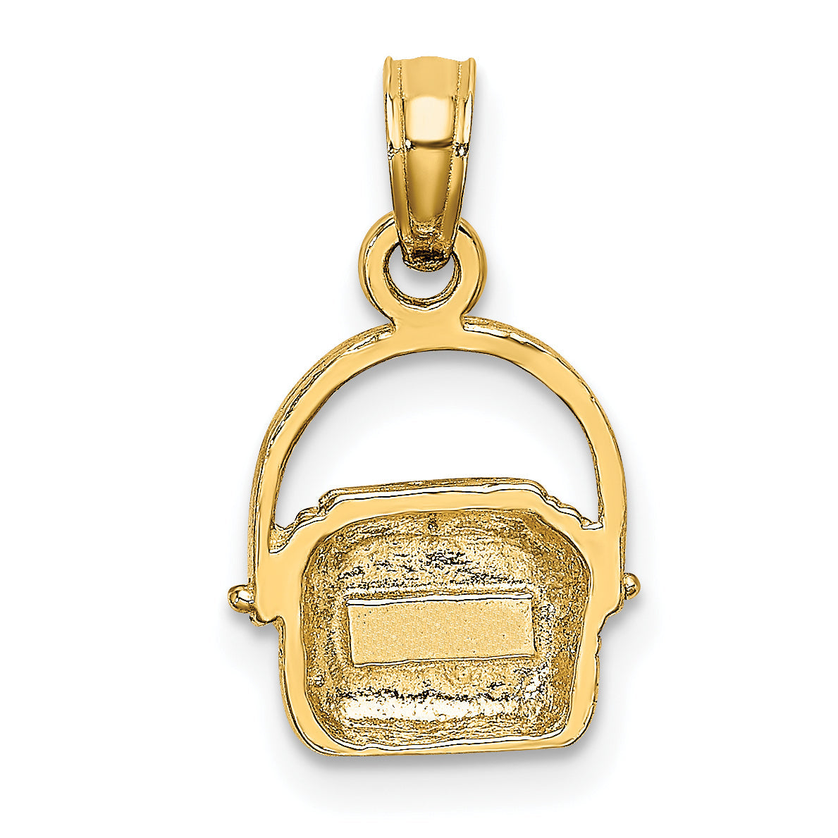 10K Yellow Gold 10K 2-D Nantucket Basket Charm
