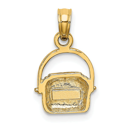10K Yellow Gold 10K 2-D Nantucket Basket Charm