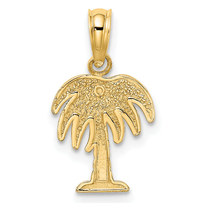 10K Yellow Gold 10K Charleston Palm Tree Charm