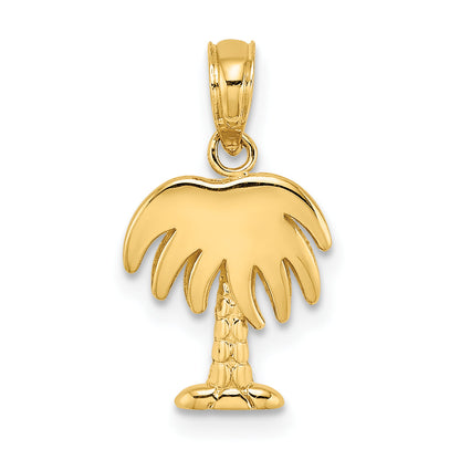 10K Yellow Gold 10K Charleston Palm Tree Charm