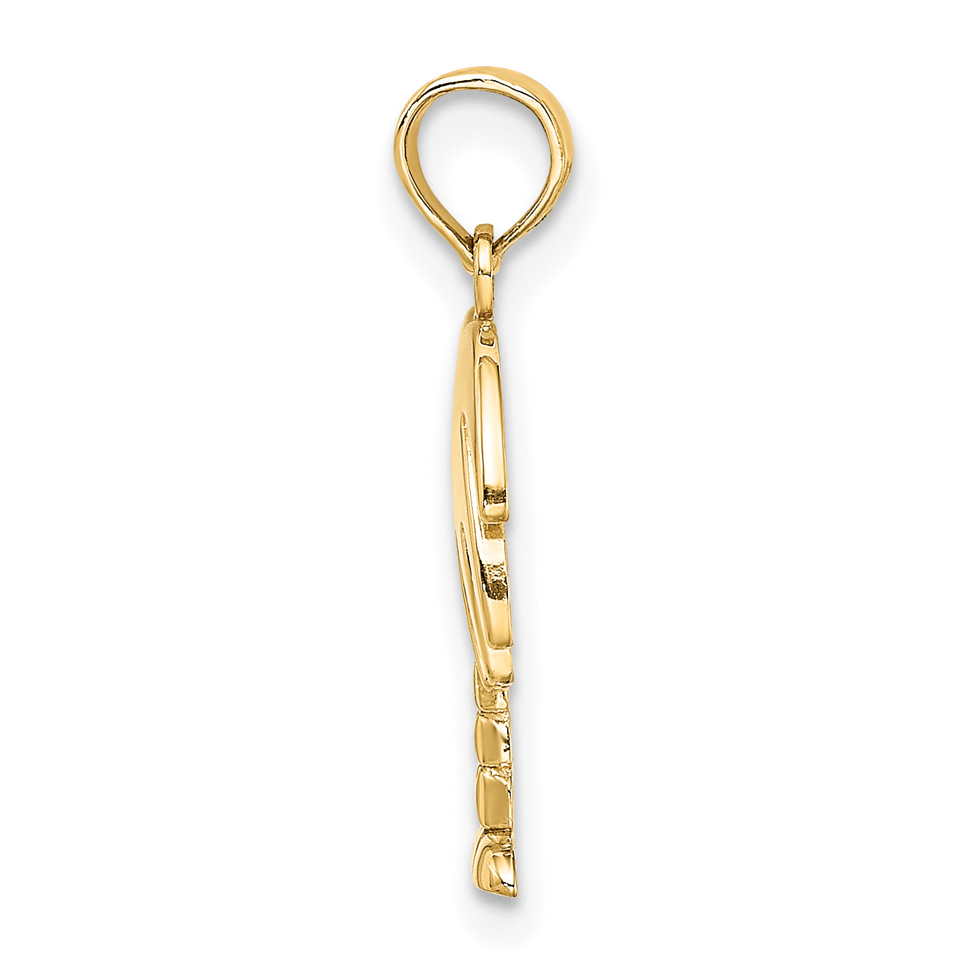 10K Yellow Gold 10K Charleston Palm Tree Charm