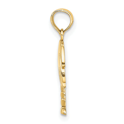 10K Yellow Gold 10K Charleston Palm Tree Charm