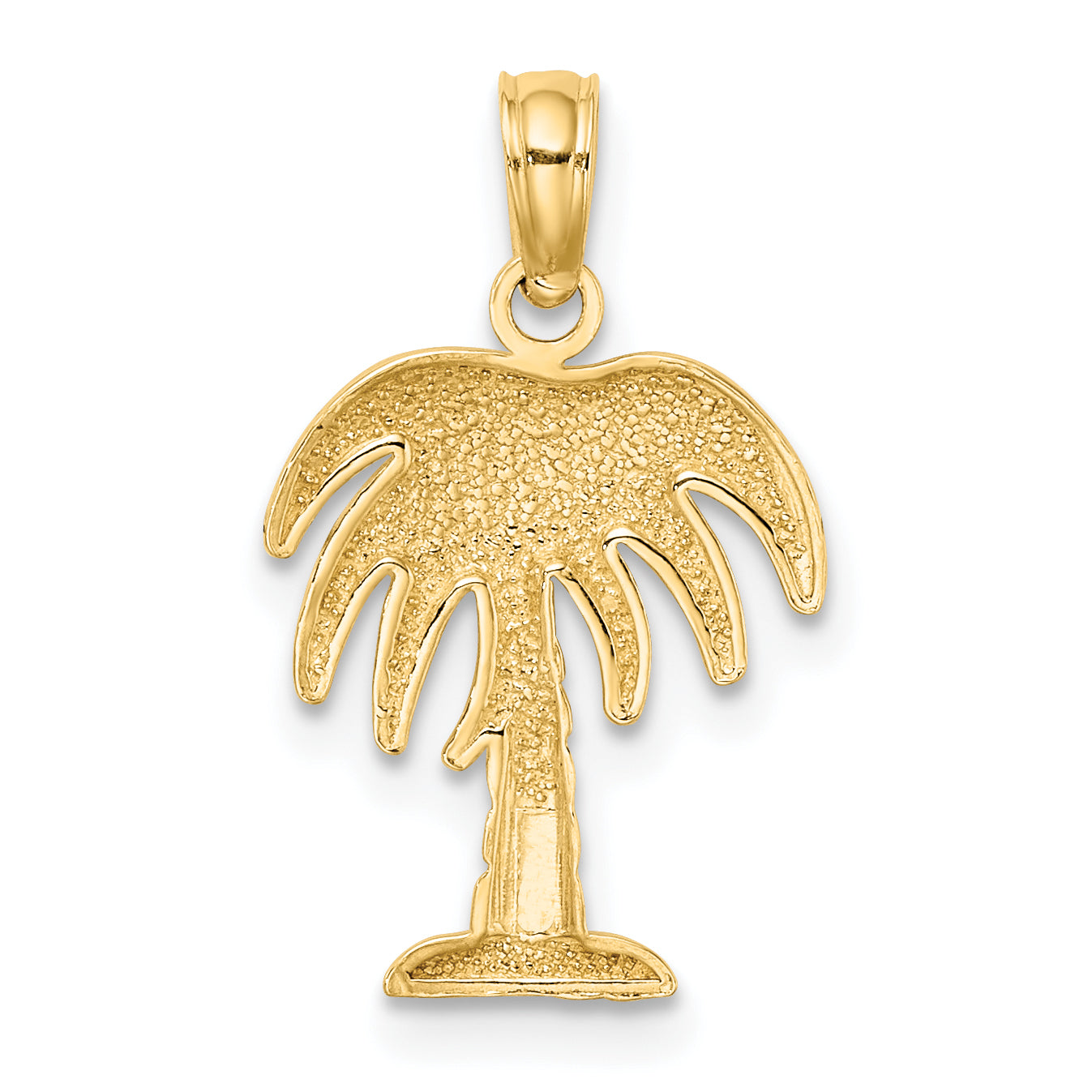 10K Yellow Gold 10K Charleston Palm Tree Charm