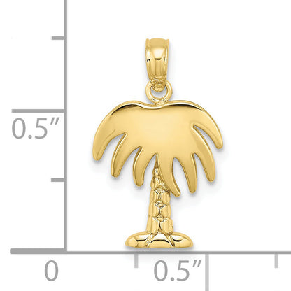 10K Yellow Gold 10K Charleston Palm Tree Charm