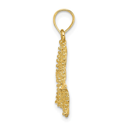 10K Yellow Gold 10K Beaded Starfish Charm