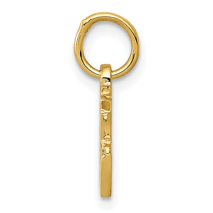 10K Yellow Gold Chinese Symbol Good Luck Charm