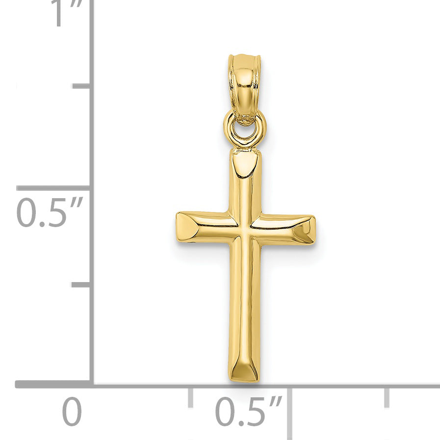 10K Yellow Gold 10K Polished Cross Charm