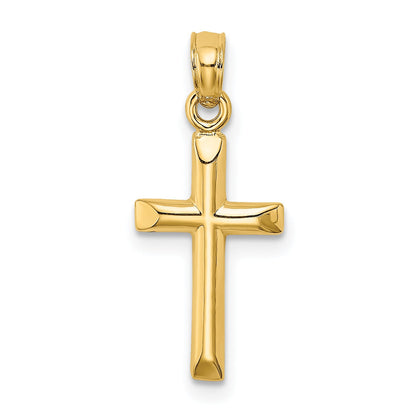 10K Yellow Gold 10K Polished Cross Charm