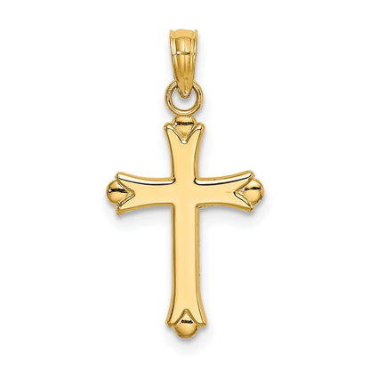 10K Yellow Gold 10K Polished Cross Charm