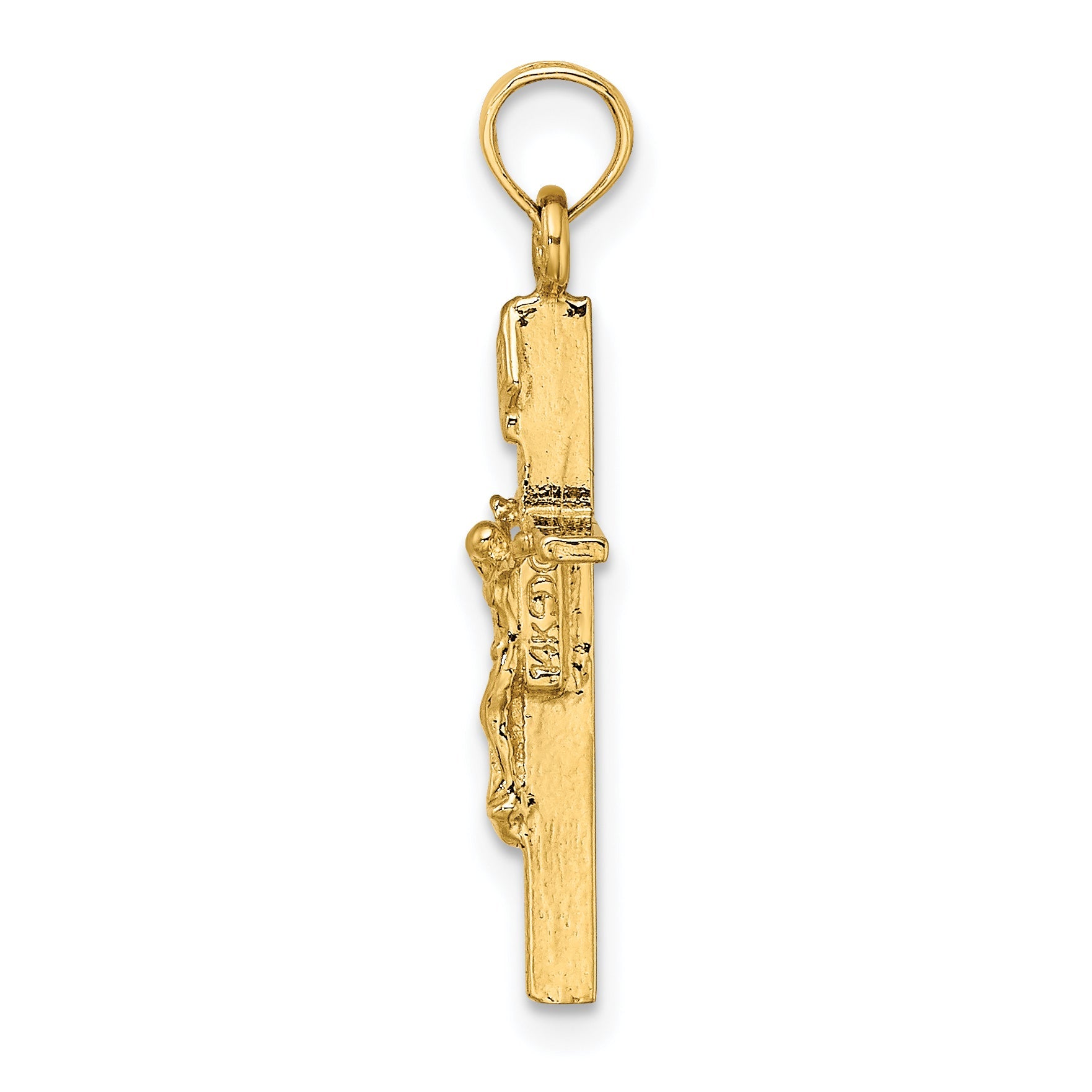 10K Yellow Gold 10K Inri Crucifix Charm