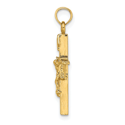 10K Yellow Gold 10K Inri Crucifix Charm
