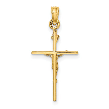 10K Yellow Gold 10K Inri Crucifix Charm