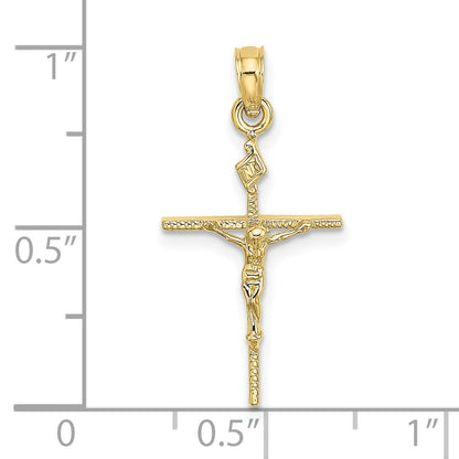 10K Yellow Gold 10K Inri Crucifix Charm