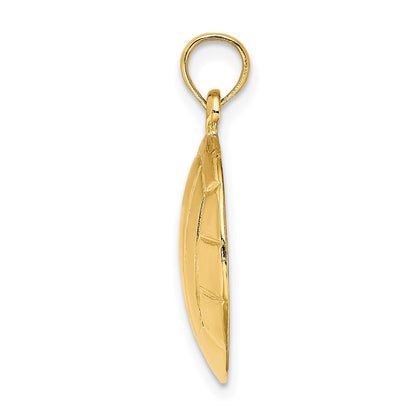 10K Yellow Gold 10K Polished Volleyball Charm
