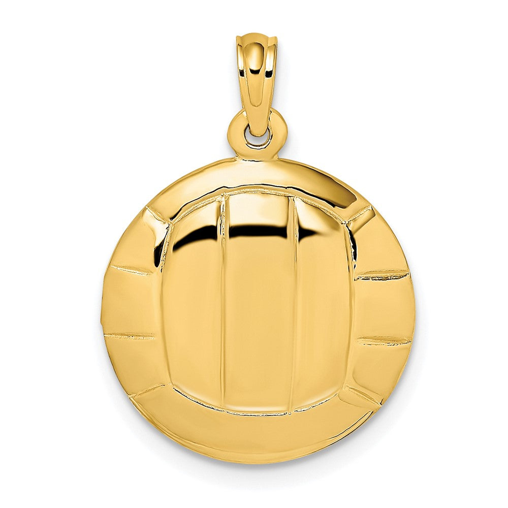 10K Yellow Gold 10K Polished Volleyball Charm