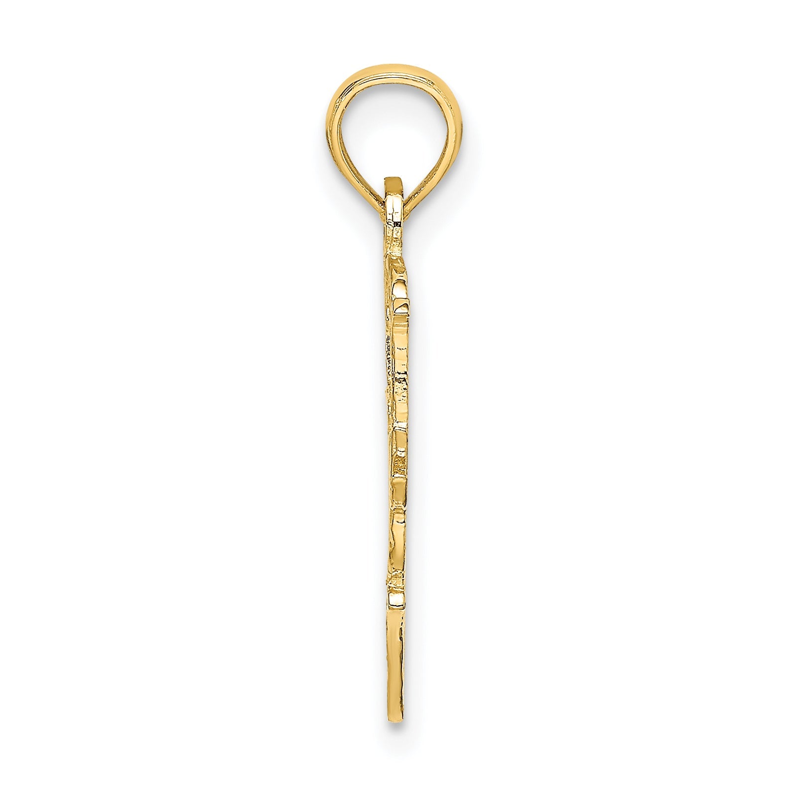 10K Yellow Gold 10K #1 Nana In Heart Charm