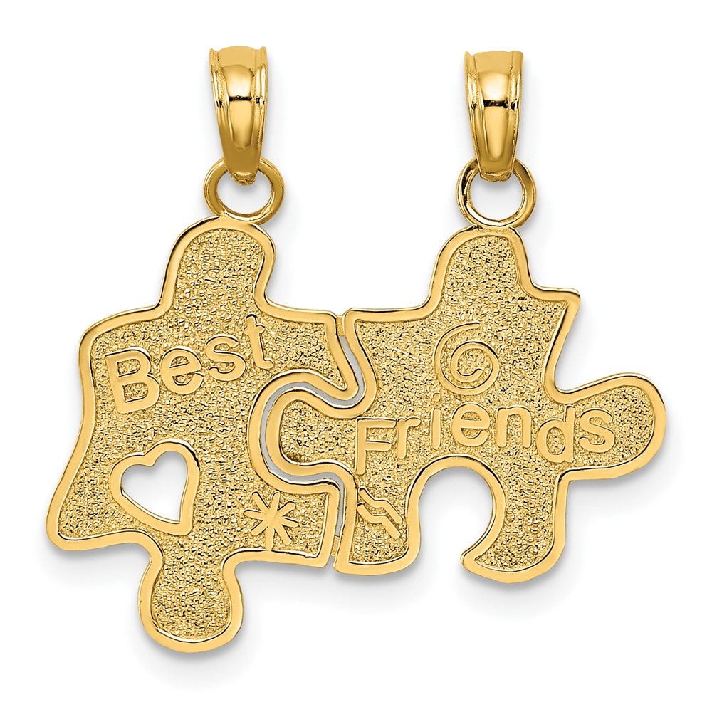 10K Yellow Gold 10K Best Friends Break-A-Part Puzzle Pieces Charm