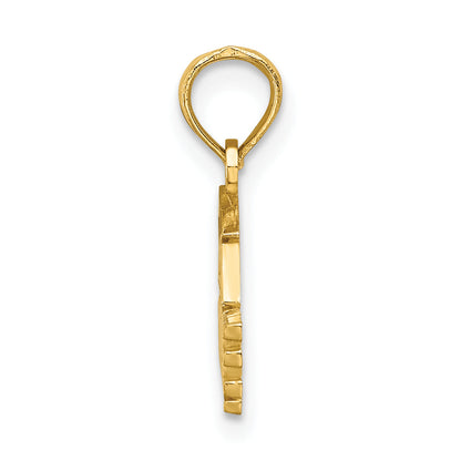 10K Yellow Gold 10K Polished Graduate Under Cap Charm