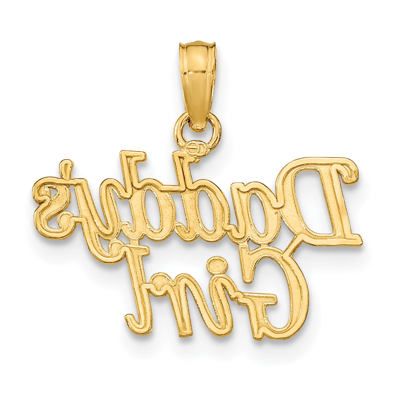 10K Yellow Gold 10K Daddys Girl Charm