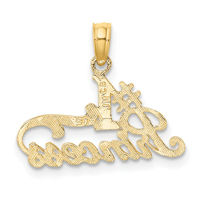 10K Yellow Gold 10K #1 Princess Charm
