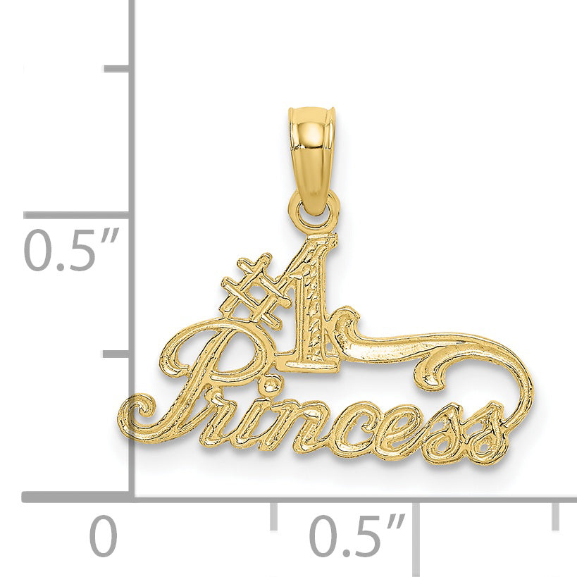 10K Yellow Gold 10K #1 Princess Charm