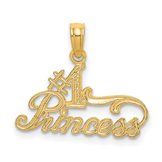 10K Yellow Gold 10K #1 Princess Charm