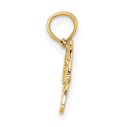 10K Yellow Gold 10K Baseball Mom Charm