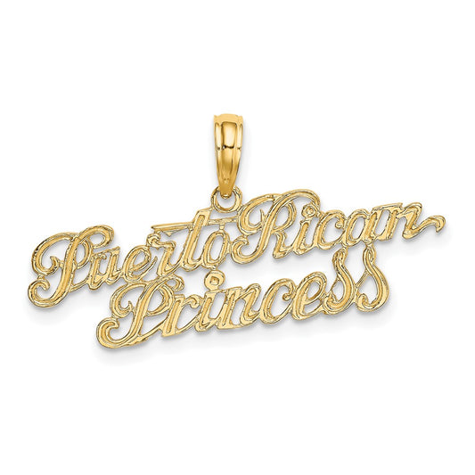 10K Yellow Gold 10K Puerto Rican Princess Charm
